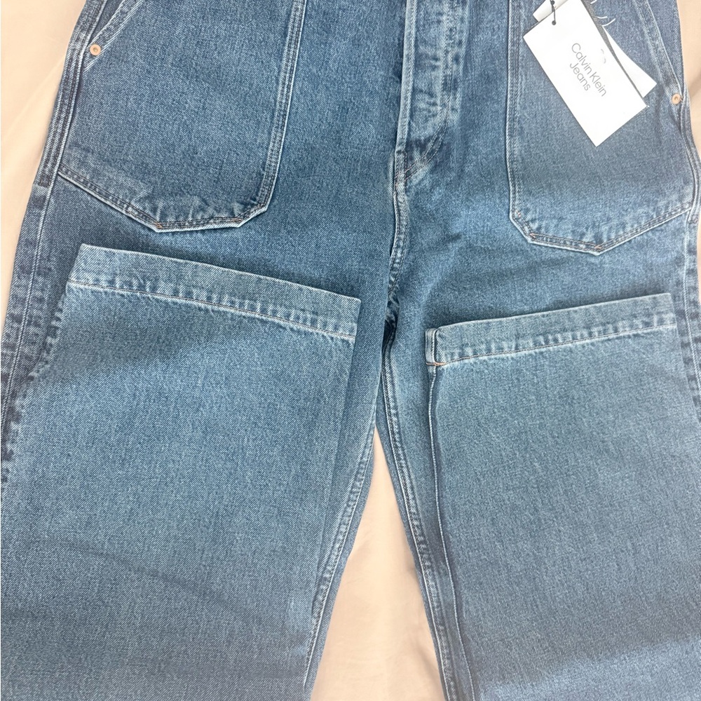 Calvin Klein Men’s Blue Relaxed Carpenter Jeans